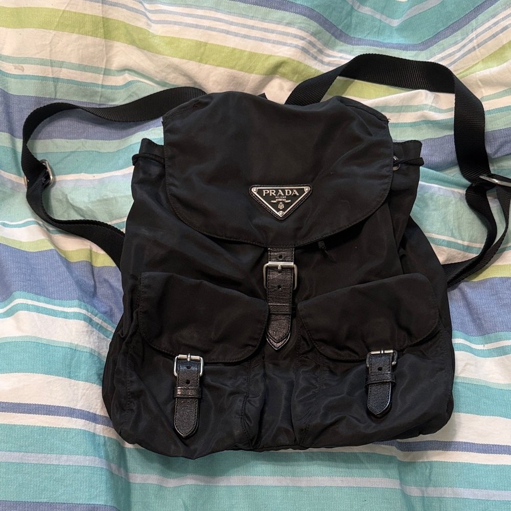 Prada Black Backpack